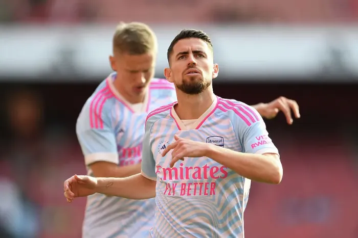 Framed Print : Arsenal vs Manchester City: Jorginho's Pre-Match Routine (2023-24)