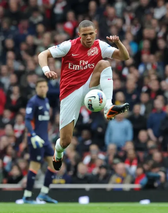 Framed Print : Arsenal vs Manchester City: Kieran Gibbs in Action, Premier League 2011-12