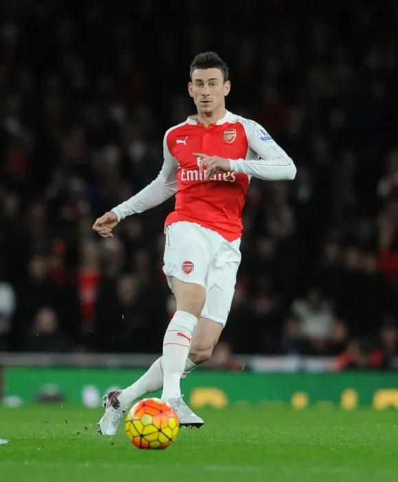Framed Print : Arsenal vs Manchester City: Koscielny's Battle in the 2015-16 Premier League