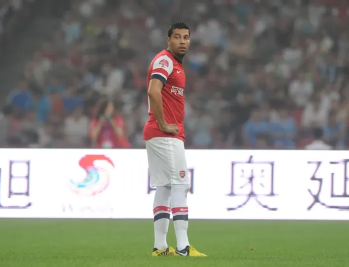 Framed Print : Arsenal vs Manchester City: Pre-Season Face-Off in Beijing, 2012