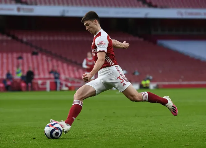Framed Print : Arsenal vs Manchester City: Tierney in Action at Empty Emirates Stadium, Premier League 2020-21 Framed Print : Arsenal vs Manchester City: Tierney in Action at Empty Emirates Stadium, Premier League 2020-21