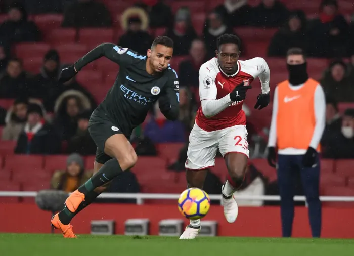 Framed Print : Arsenal vs Manchester City: Welbeck vs Danilo - Premier League Clash at Emirates Stadium Framed Print : Arsenal vs Manchester City: Welbeck vs Danilo - Premier League Clash at Emirates Stadium