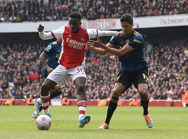 Arsenal vs Manchester United: Eddie Nketiah vs Raphael Varane Battle at Emirates Stadium