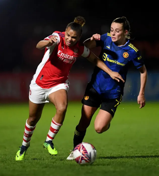 Framed Print : Arsenal vs Manchester United: FA Womens Continental Tyres League Cup Quarterfinal Showdown