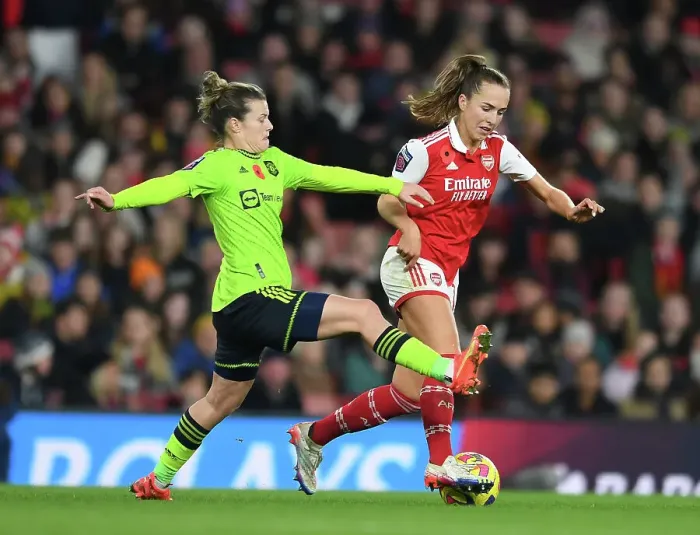 Framed Print : Arsenal vs Manchester United: FA Women's Super League Showdown (2022-23) - Clash at Emirates Stadium