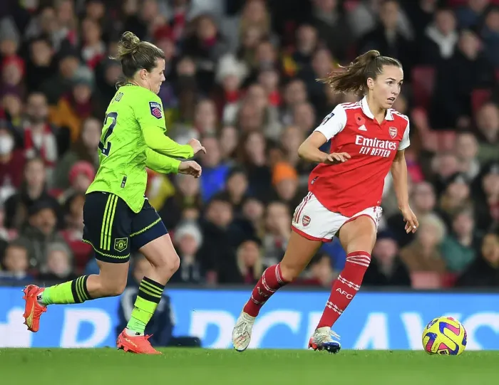 Framed Print : Arsenal vs Manchester United: FA Women's Super League Showdown at Emirates Stadium