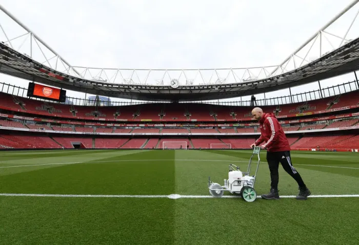 Framed Print : Arsenal vs Manchester United: Preparing for Premier League Clash at Emirates Stadium Framed Print : Arsenal vs Manchester United: Preparing for Premier League Clash at Emirates Stadium
