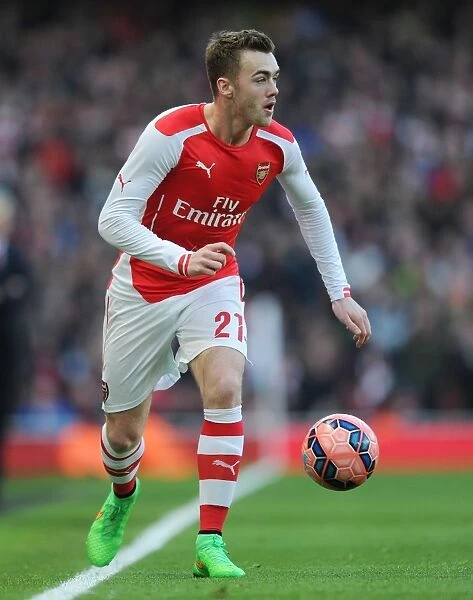 Arsenal vs Middlesbrough: Calum Chambers in FA Cup Fifth Round Action at Emirates Stadium