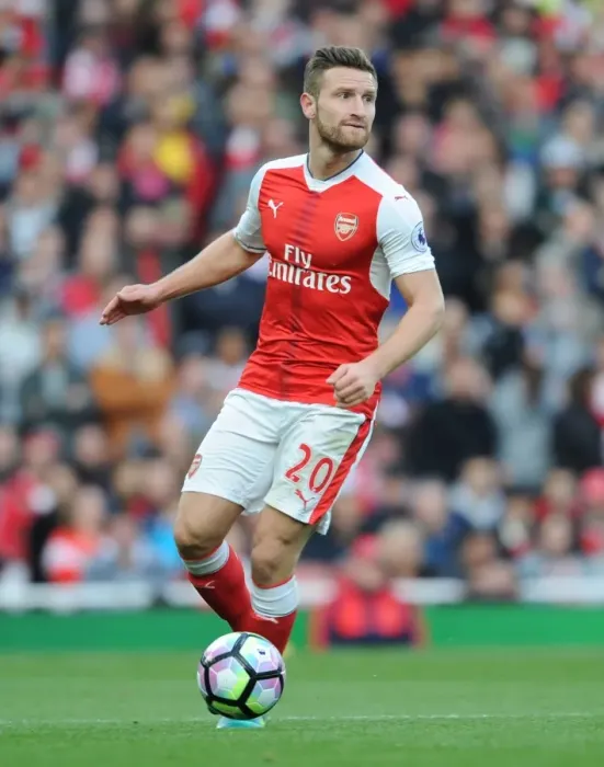 Framed Print : Arsenal vs Middlesbrough: Mustafi in Action at the Emirates, 2016-17 Premier League Framed Print : Arsenal vs Middlesbrough: Mustafi in Action at the Emirates, 2016-17 Premier League