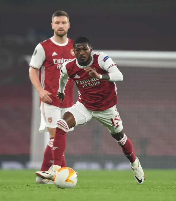 Framed Print : Arsenal vs Molde: Ainsley Maitland-Niles in Action - UEFA Europa League 2020-21