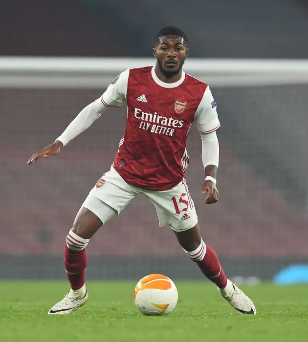 Framed Print : Arsenal vs Molde: Ainsley Maitland-Niles in Europa League Action at Emirates Stadium