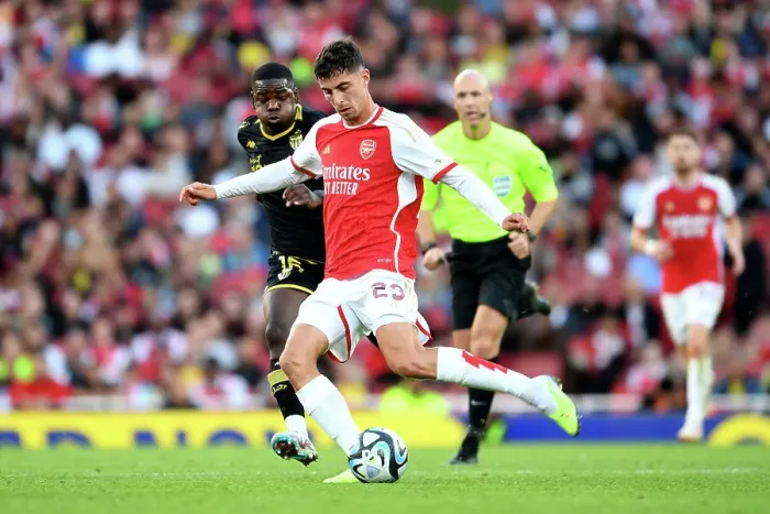 Framed Print : Arsenal vs AS Monaco: Tense Battle at Emirates Cup, 2023-24 Framed Print : Arsenal vs AS Monaco: Tense Battle at Emirates Cup, 2023-24
