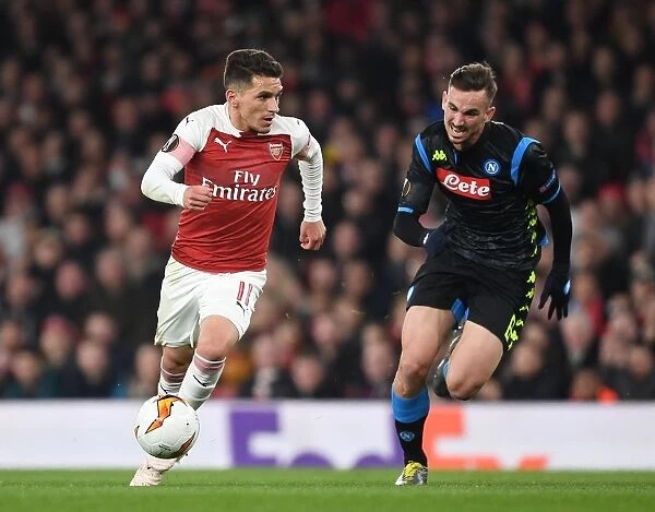 Arsenal vs. Napoli: Torreira Tackles Past Fabian Ruiz in Europa League Quarterfinal Clash