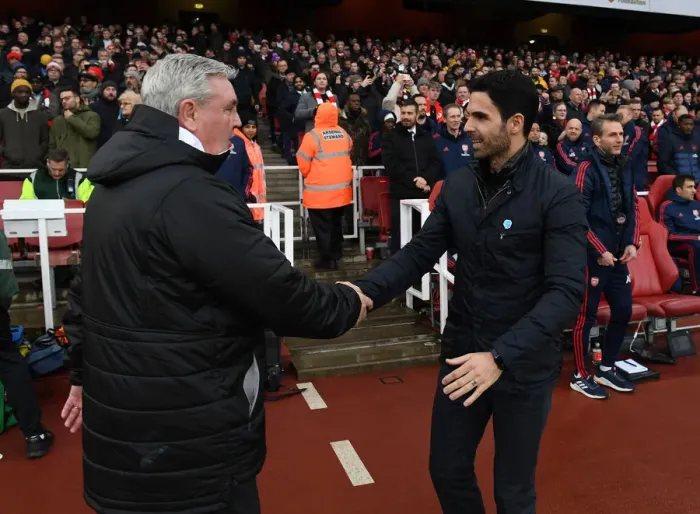 Framed Print : Arsenal vs Newcastle: Mikel Arteta and Steve Bruce Pre-Match Handshake - Premier League 2019-20 Framed Print : Arsenal vs Newcastle: Mikel Arteta and Steve Bruce Pre-Match Handshake - Premier League 2019-20