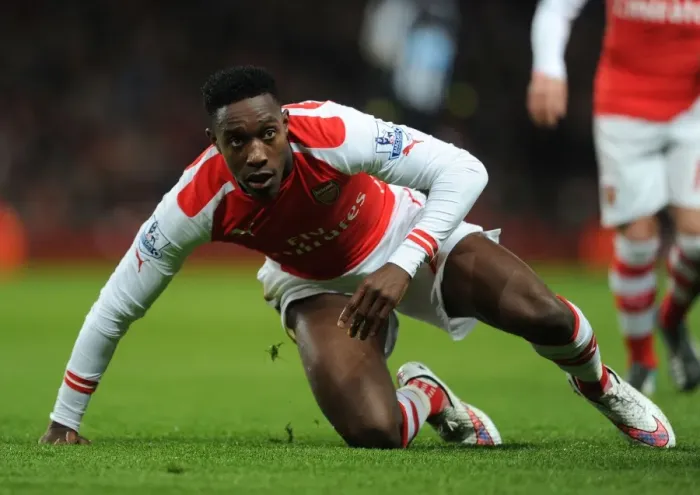 Framed Print : Arsenal vs Newcastle United: Danny Welbeck in Action at the Emirates Stadium (Premier League 2014 / 15)