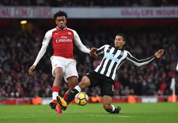 Framed Print : Arsenal vs. Newcastle United: Iwobi vs. Hayden - Premier League Clash at Emirates Stadium Framed Print : Arsenal vs. Newcastle United: Iwobi vs. Hayden - Premier League Clash at Emirates Stadium