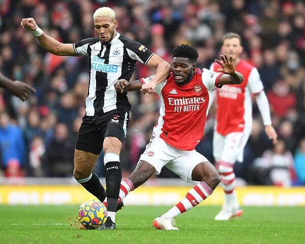 Arsenal vs Newcastle United: Thomas Partey Fouled by Joelinton in Premier League Clash