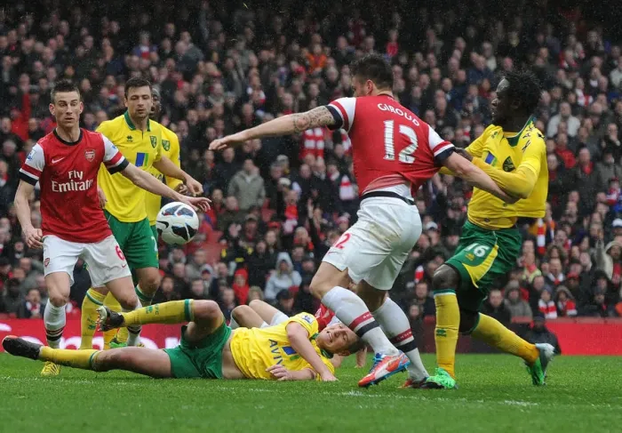 Framed Print : Arsenal vs. Norwich City: Penalty Drama in the Premier League