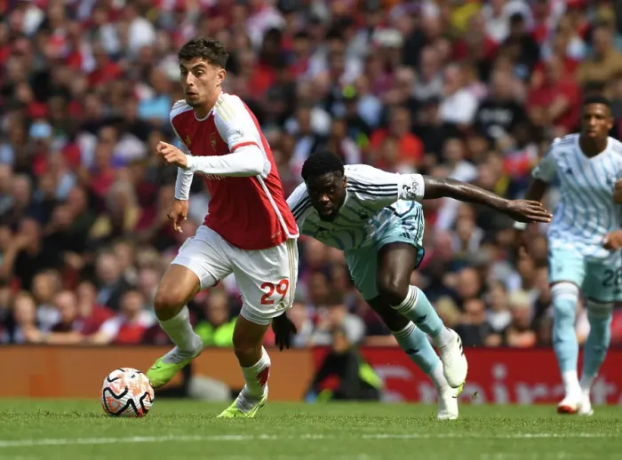 Framed Print : Arsenal vs. Nottingham Forest: Kai Havertz in Action - Premier League 2023-24 Framed Print : Arsenal vs. Nottingham Forest: Kai Havertz in Action - Premier League 2023-24