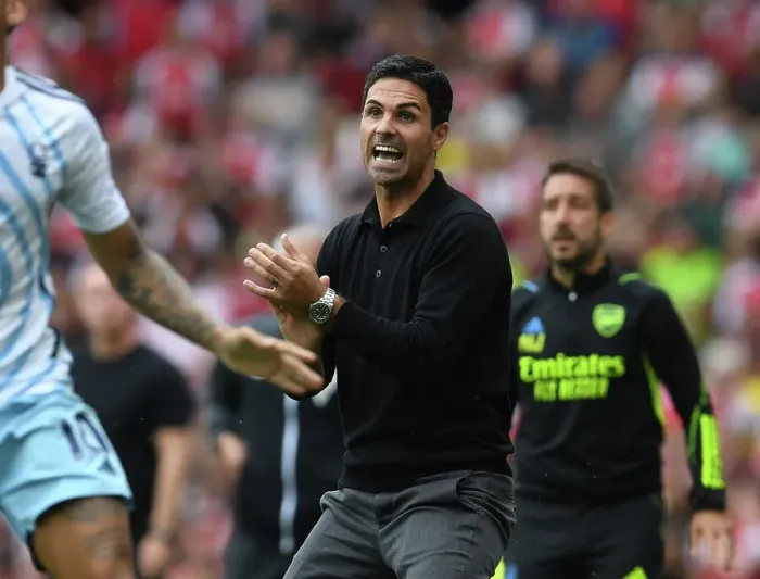 Framed Print : Arsenal vs Nottingham Forest: Mikel Arteta Leads the Gunners in 2023-24 Premier League Clash Framed Print : Arsenal vs Nottingham Forest: Mikel Arteta Leads the Gunners in 2023-24 Premier League Clash