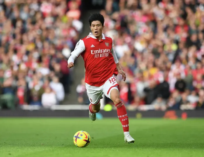 Framed Print : Arsenal vs. Nottingham Forest: Tomiyasu in Action at the Emirates Stadium (2022-23) Framed Print : Arsenal vs. Nottingham Forest: Tomiyasu in Action at the Emirates Stadium (2022-23)