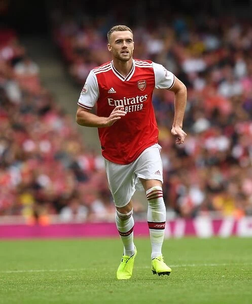 Arsenal vs. Olympique Lyonnais: Calum Chambers in Action at the Emirates Cup 2019