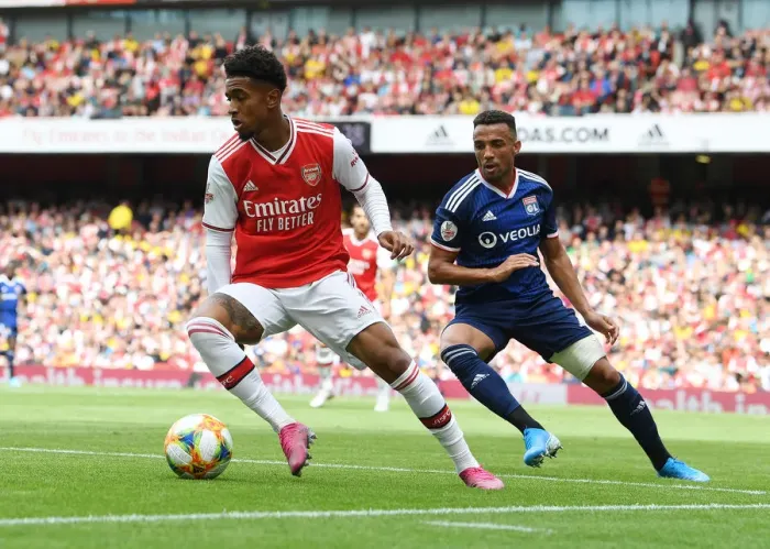 Framed Print : Arsenal vs. Olympique Lyonnais: Clash at the Emirates Cup, 2019