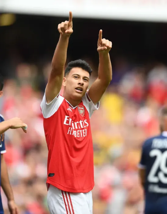 Framed Print : Arsenal vs. Olympique Lyonnais: Martinelli Shines at Emirates Cup, 2019 Framed Print : Arsenal vs. Olympique Lyonnais: Martinelli Shines at Emirates Cup, 2019