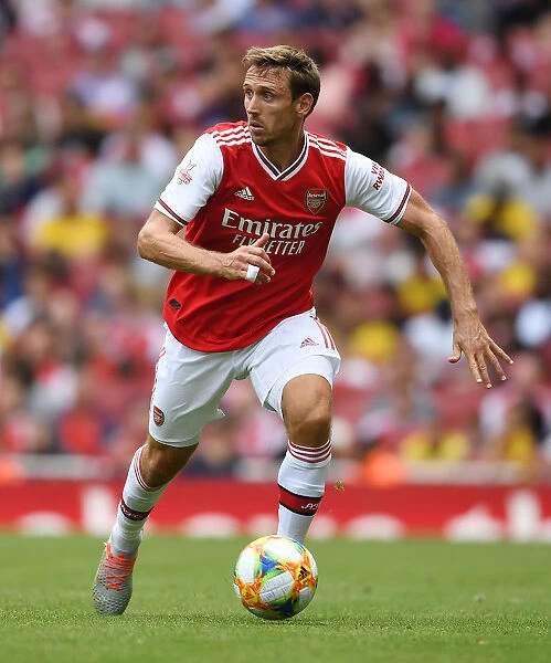 Arsenal vs. Olympique Lyonnais: Monreal in Action at the Emirates Cup, 2019