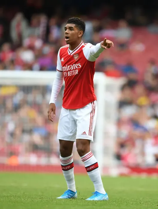 Framed Print : Arsenal vs. Olympique Lyonnais: Tyreece John-Jules in Action at the Emirates Cup, 2019