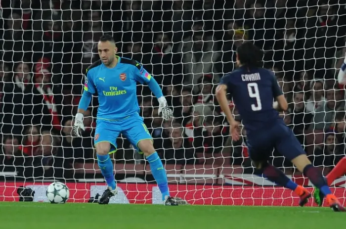 Framed Print : Arsenal vs Paris Saint-Germain: David Ospina's Heroic Performance in the Champions League Clash at Emirates Stadium, 2016-17 Framed Print : Arsenal vs Paris Saint-Germain: David Ospina's Heroic Performance in the Champions League Clash at Emirates Stadium, 2016-17