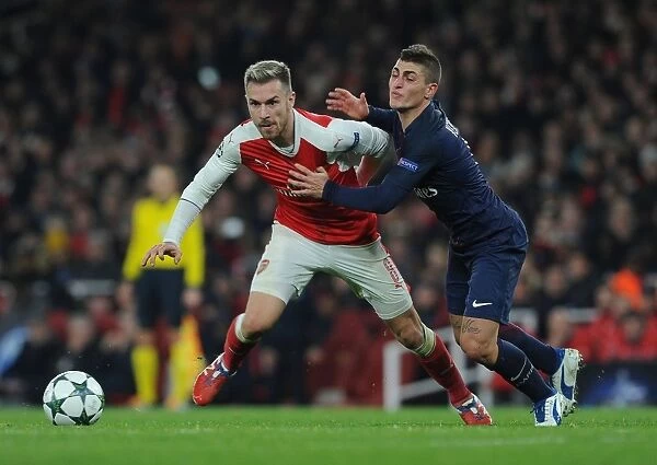 Arsenal vs. Paris Saint-Germain: Aaron Ramsey vs. Marco Verratti Battle in the 2016-17 UEFA Champions League