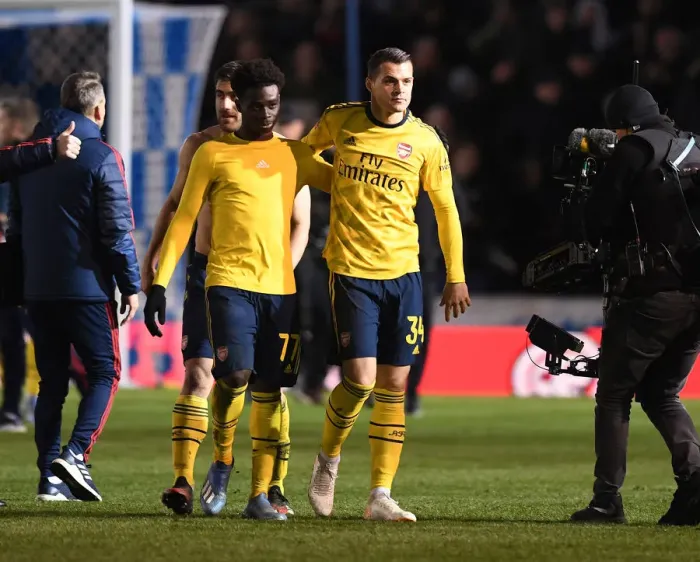 Framed Print : Arsenal vs. Portsmouth: FA Cup Fifth Round Battle at Fratton Park, 2020