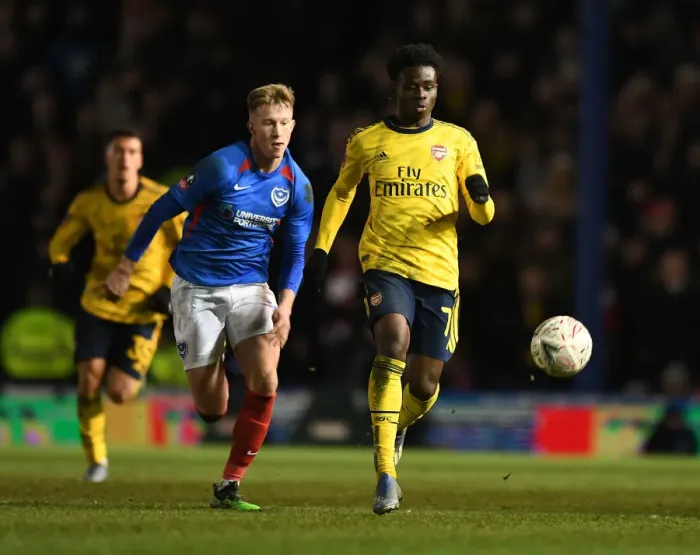 Framed Print : Arsenal vs. Portsmouth: FA Cup Fifth Round Clash at Fratton Park, March 2020