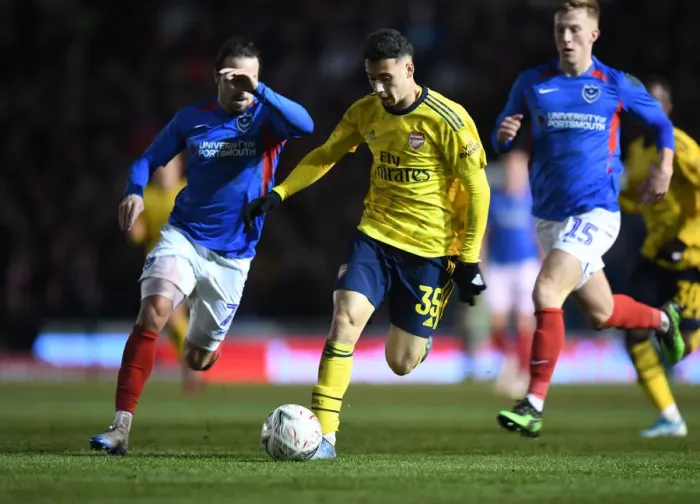 Framed Print : Arsenal vs. Portsmouth: FA Cup Fifth Round Showdown at Fratton Park, March 2020