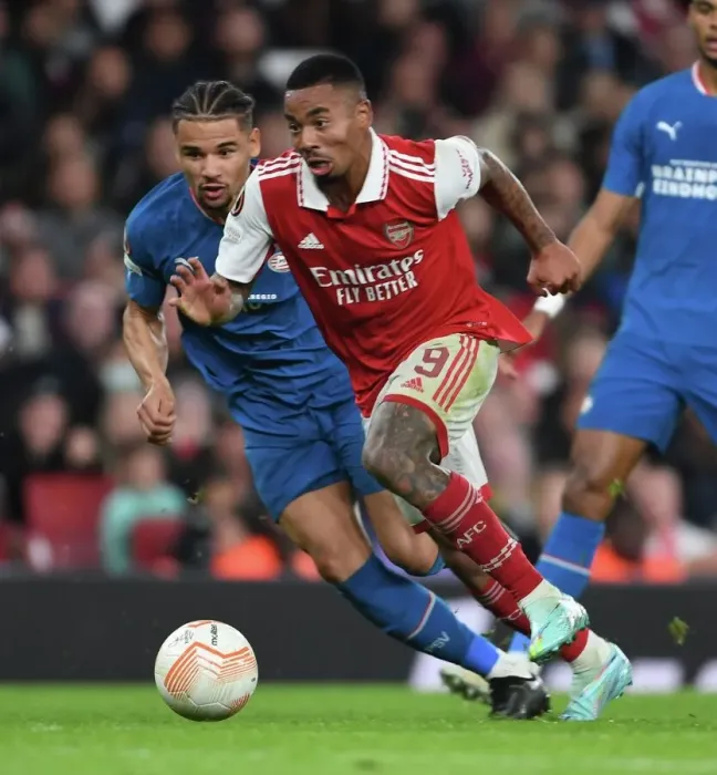 Framed Print : Arsenal vs PSV Eindhoven: Europa League Battle at Emirates Stadium (2022-23)
