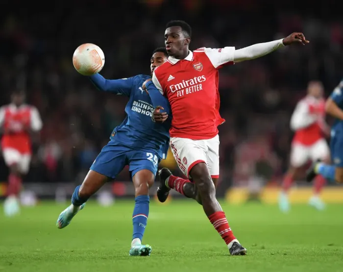 Framed Print : Arsenal vs PSV Eindhoven: Europa League Battle at Emirates Stadium