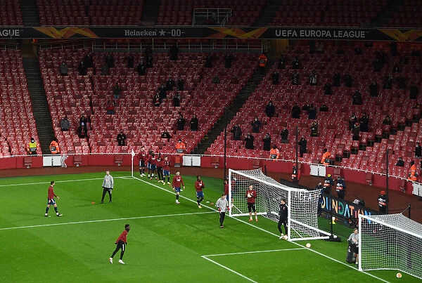 Arsenal vs Rapid Wien at Emptied-Out Emirates Stadium: A UEFA Europa League Match Amidst Coronavirus Restrictions (December 2020)
