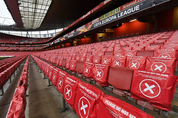 Arsenal vs Rapid Wien: UEFA Europa League at Emirates Stadium under Strict Social Distancing Measures (Behind Closed Doors)