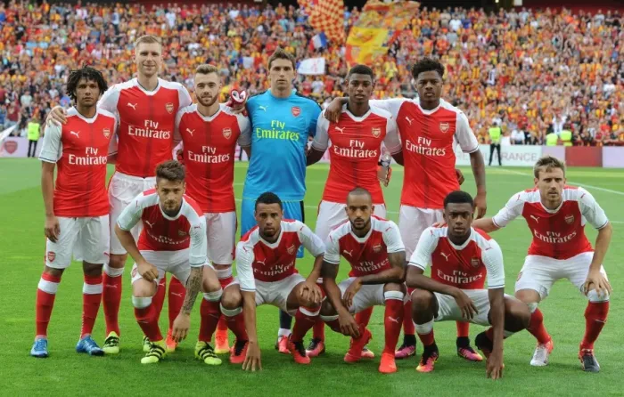 Framed Print : Arsenal vs RC Lens: Pre-Season Friendly (July 2016)