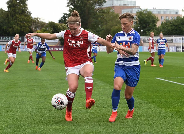 Arsenal vs Reading Women: Kim Little Shields the Ball in FA WSL Clash