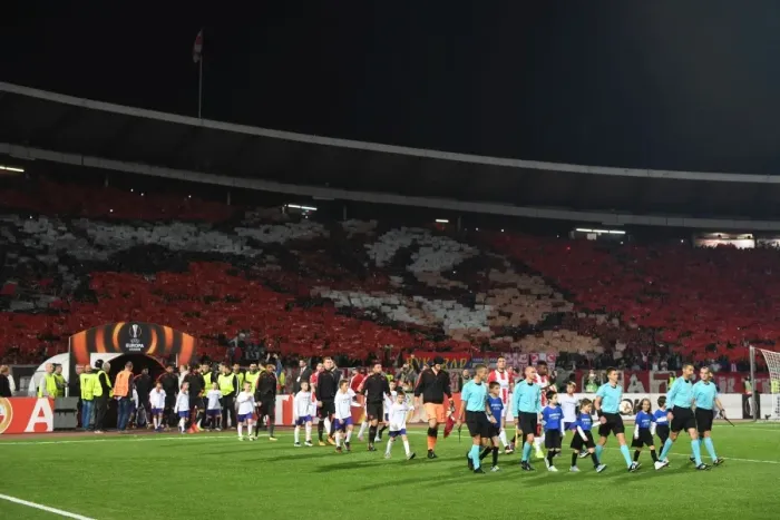 Framed Print : Arsenal vs. Red Star: Europa League Showdown at Rajko Mitic Stadium, Belgrade Framed Print : Arsenal vs. Red Star: Europa League Showdown at Rajko Mitic Stadium, Belgrade