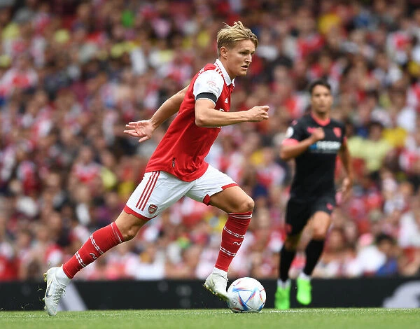 Arsenal vs Sevilla: Emirates Cup 2022 - Martin Odegaard in Action