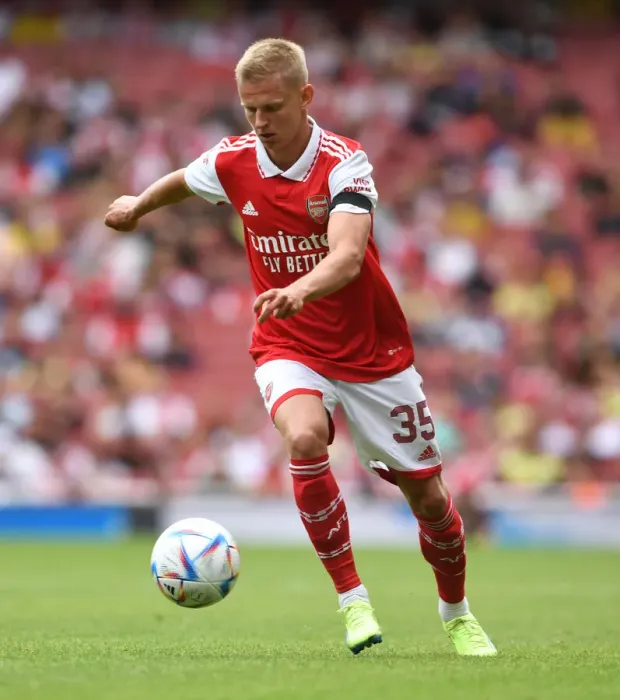 Framed Print : Arsenal vs Sevilla: Emirates Cup 2022 - Zinchenko in Action