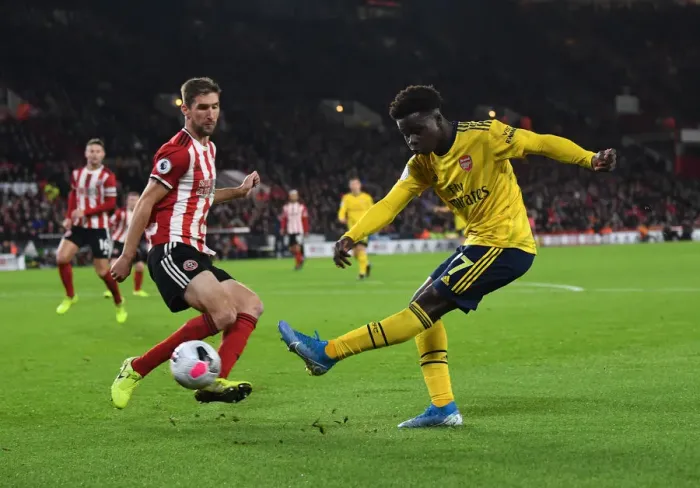 Framed Print : Arsenal vs Sheffield United: Premier League Clash at Bramall Lane, October 2019