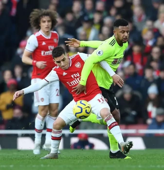 Framed Print : Arsenal vs Sheffield United: Torreira vs Mousset Battle in Premier League Clash
