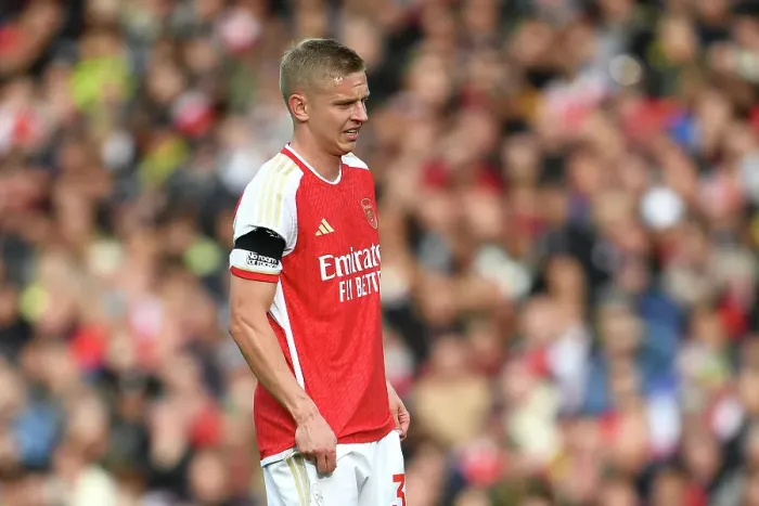Framed Print : Arsenal vs Sheffield United: Zinchenko's Focus at Emirates Stadium (2023-24 Premier League)