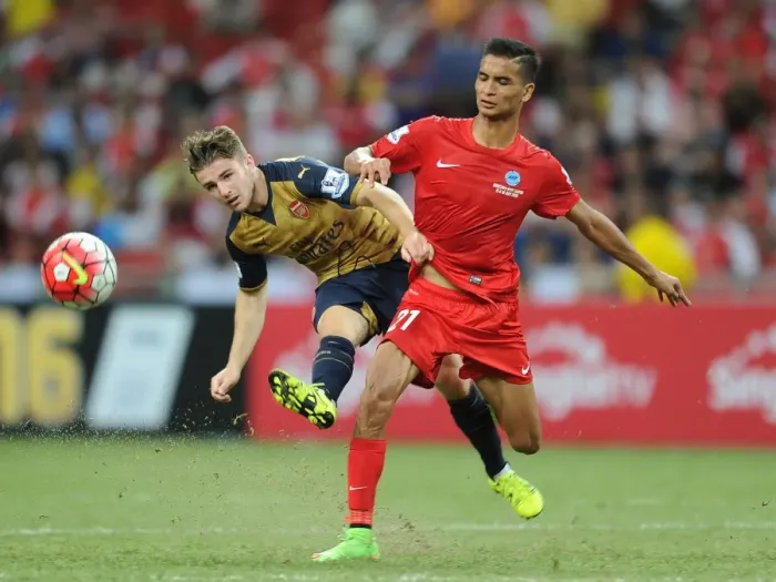 Framed Print : Arsenal vs Singapore XI: Clash at the Singapore National Stadium