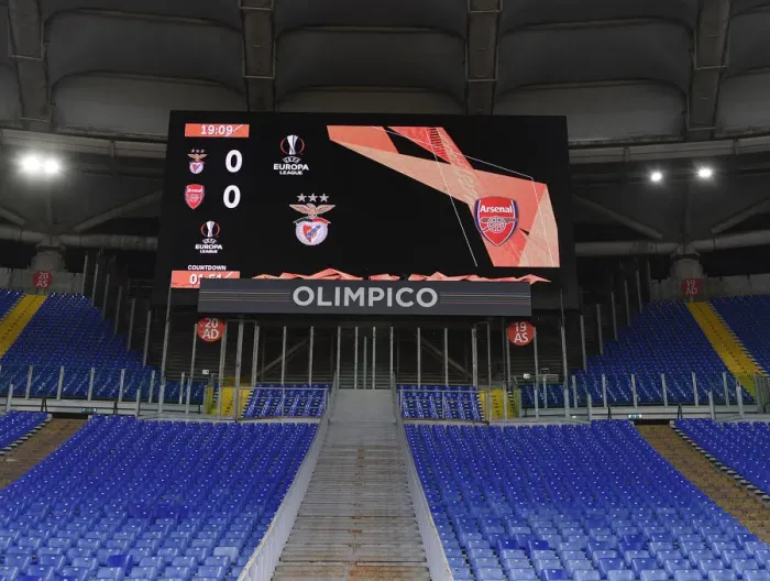Framed Print : Arsenal vs. SL Benfica - UEFA Europa League Round of 32: Stadio Olimpico Showdown Framed Print : Arsenal vs. SL Benfica - UEFA Europa League Round of 32: Stadio Olimpico Showdown