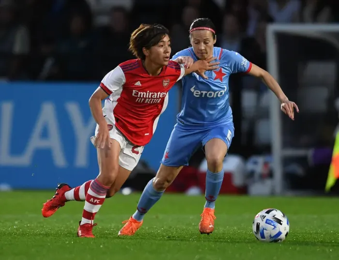 Framed Print : Arsenal vs Slavia Prague: A Battle in the UEFA Women's Champions League Framed Print : Arsenal vs Slavia Prague: A Battle in the UEFA Women's Champions League